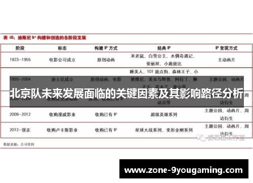 北京队未来发展面临的关键因素及其影响路径分析